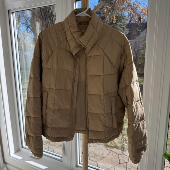 Halfdays Women’s Nellie Packable Puffer Jacket | Size Small | Chai - Picture 1 of 3